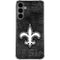 NFL New Orleans Saints Black & White Galaxy S24 Plus Clear Case